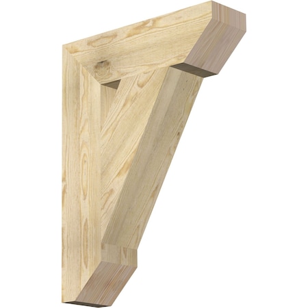 Ekena Millwork Traditional Slat Rough Sawn Bracket, Douglas Fir, 6"W x 22"D x 30"H BKT06X22X30TRA06RDF